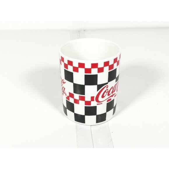 Vintage NOS Gibson 2000 Coke Cola Checkerboard 50's Diner Mug 11oz - Picture 4 of 6